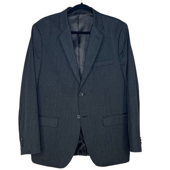 Banana Republic 42S Tailored Slim Fit Wool Blend Gray Jacket Blazer